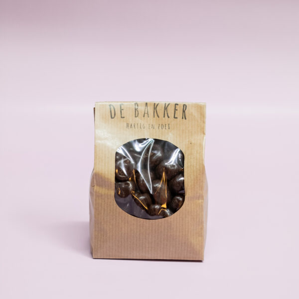 Chocolade cranberry's, Cranberry's gedipt in de pure chocolade, pure liefde.