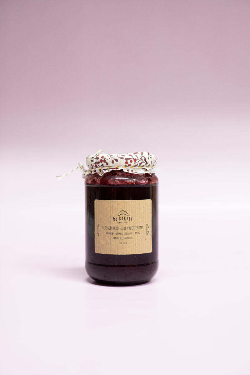 Huisgemaakte rode vruchten jam, Bij ons in de Bakker serveren wij deze bij het croissantje. Fris met een klein zuurtje! 370 ml