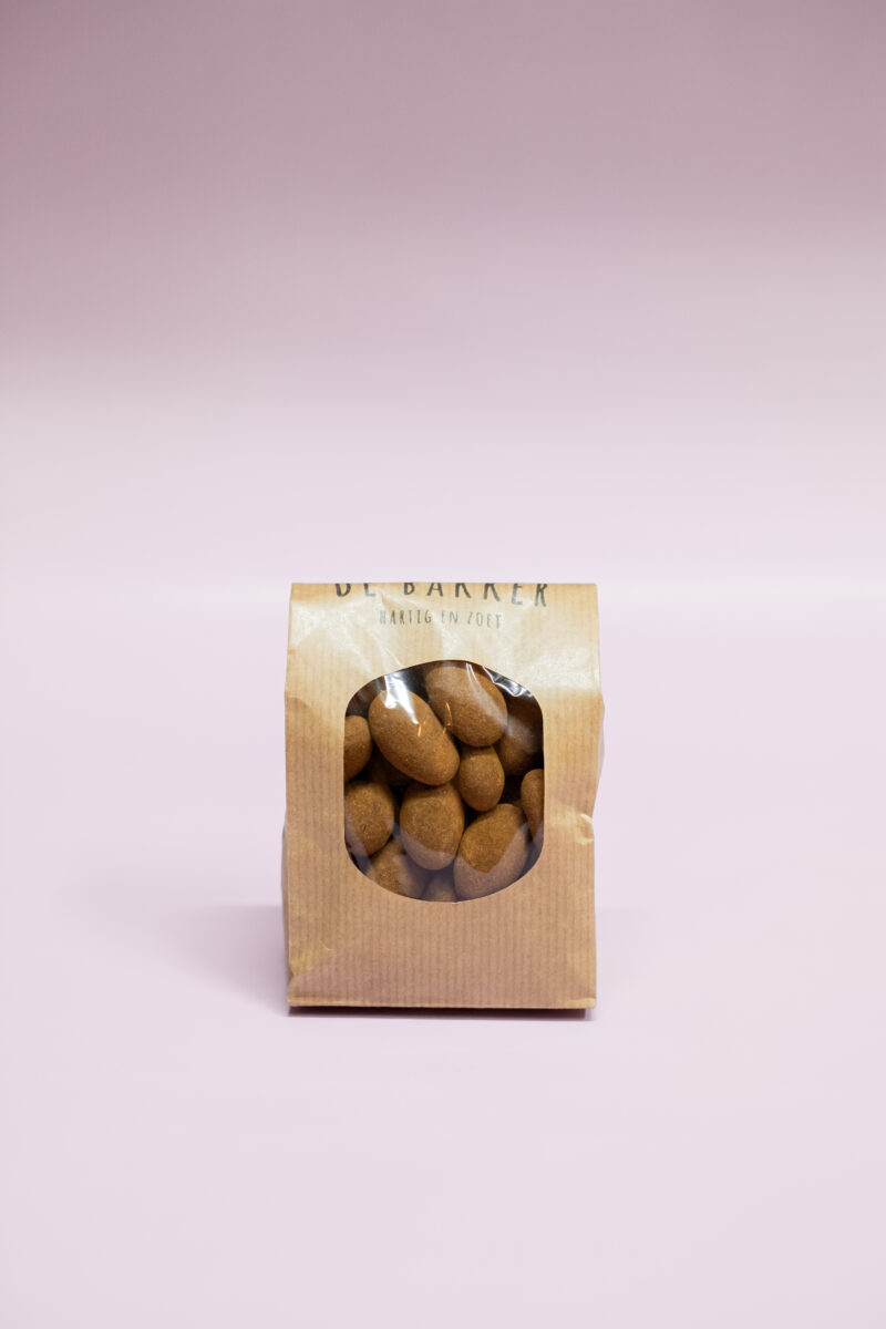 Choco kaneel amandelen, Pas op, zakje is zo leeg! 250 gram