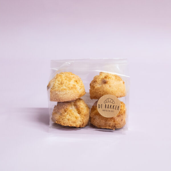 Kokosmakronen, glutenvrije koeken 4 in een pakje