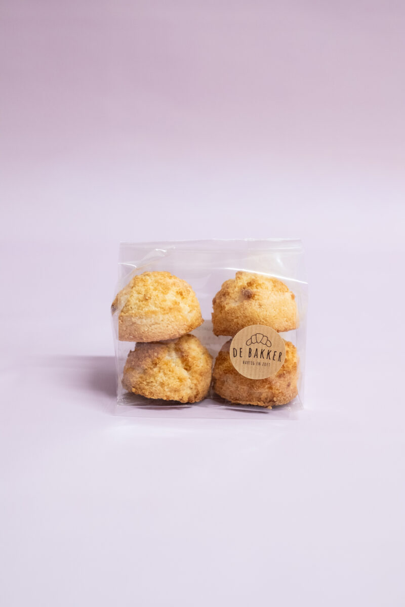 Kokosmakronen, glutenvrije koeken 4 in een pakje