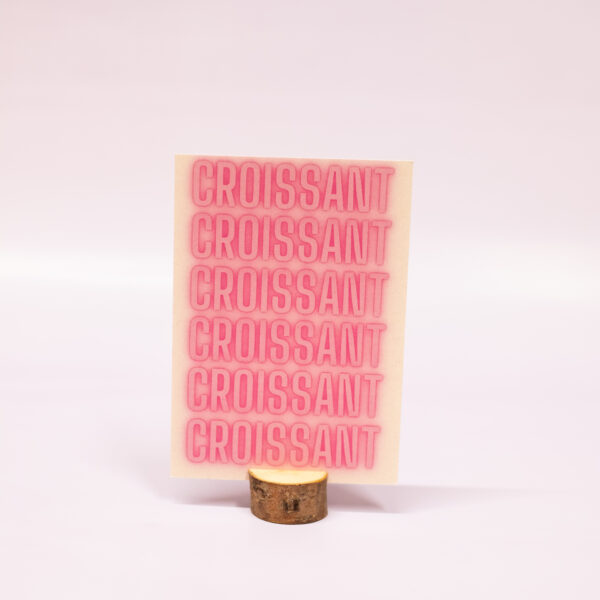Kaart, de bakker, croissant croissant