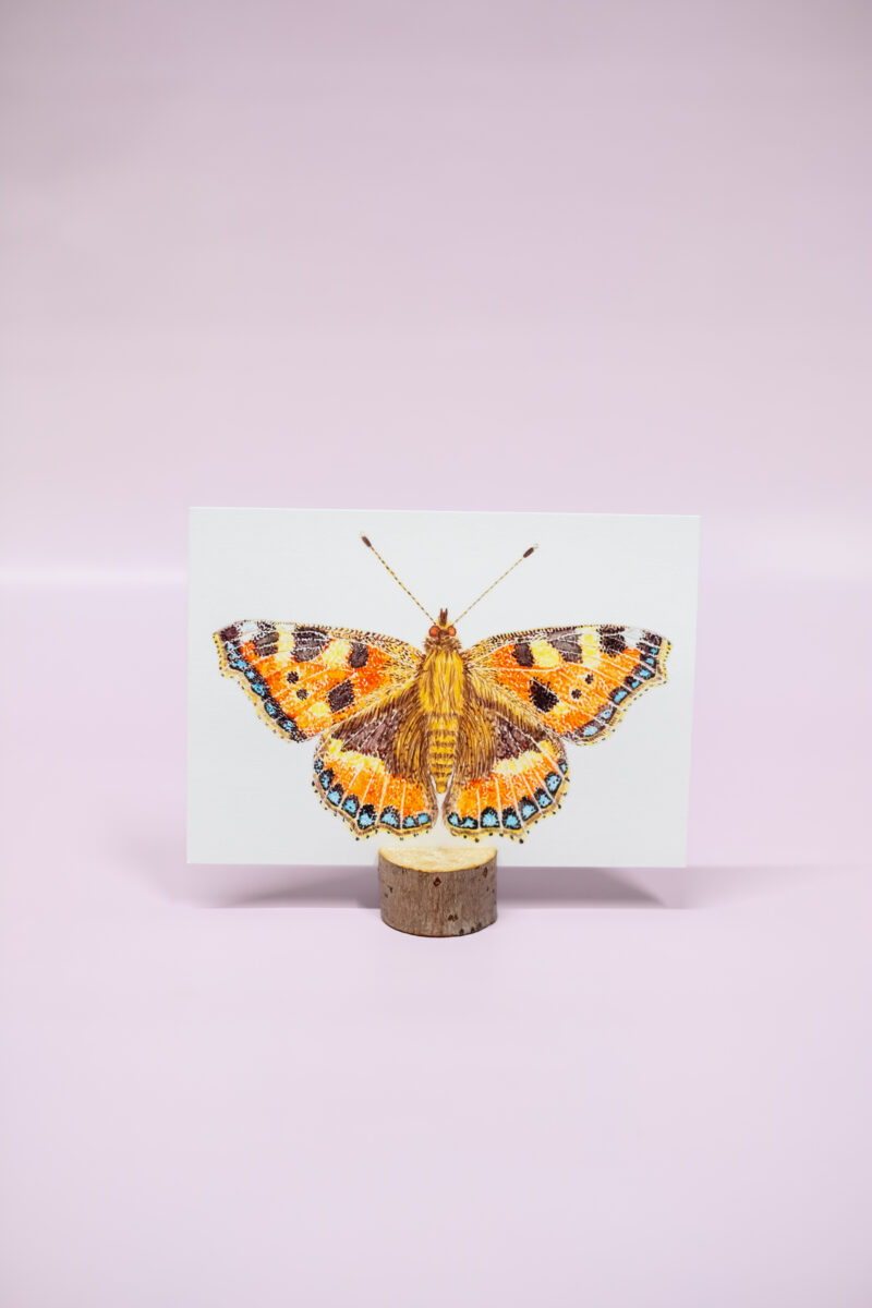 Kleine vos kaart vlinder