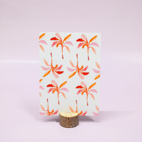 Palmbomen roze linda koster kaart