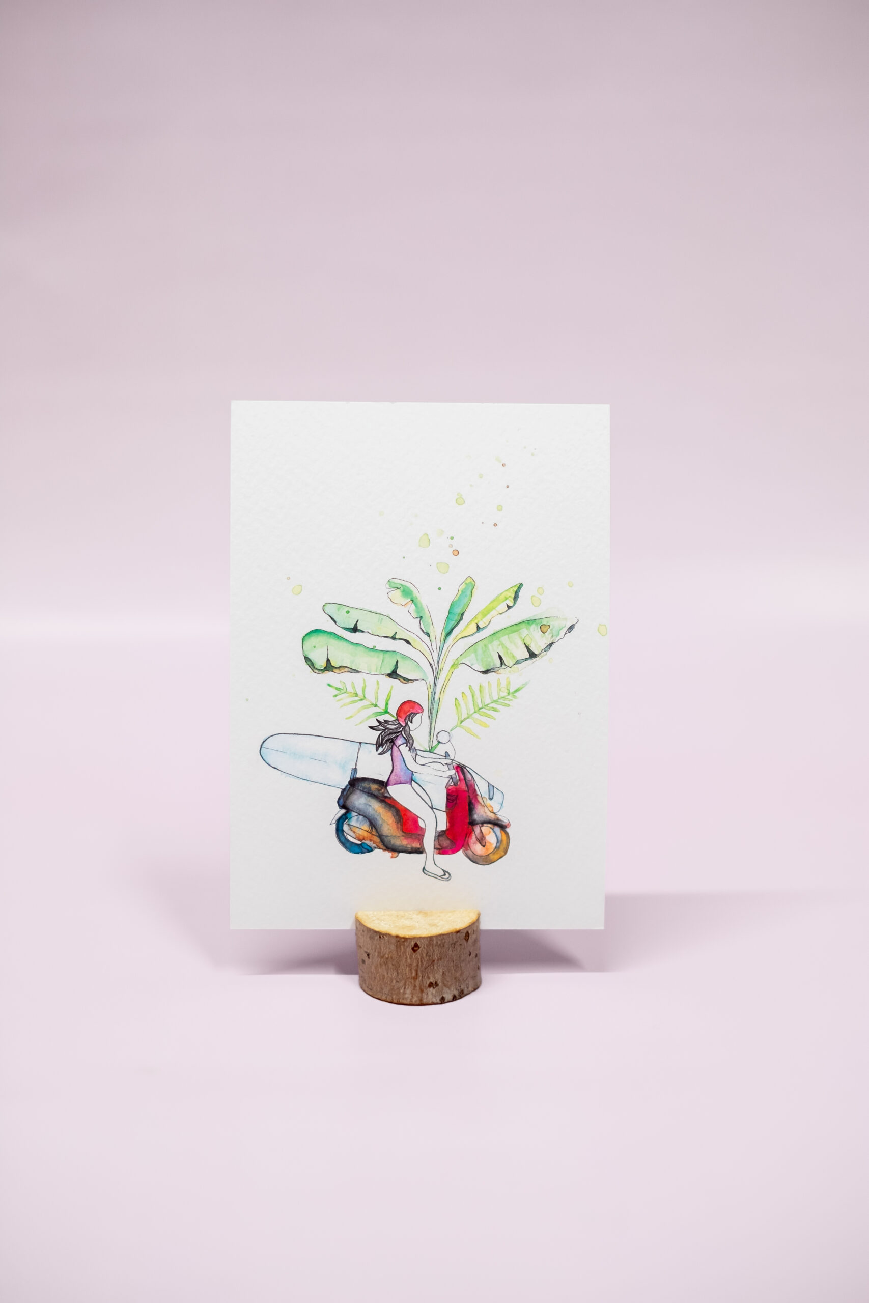 Meisje op scooter